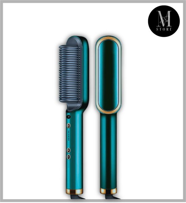 Hqt-909b Electric Professional Hair Straightening Brush (random Color)